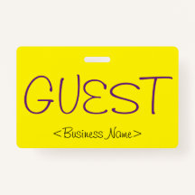 Trendy "GUEST" Abzeichen