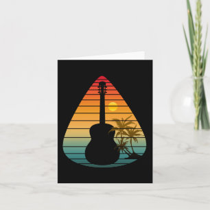 TRENDY GUITAR PICK SONNENUNTERGANG  EINLADUNG