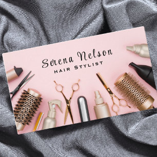 Trendy Hair Stylist Salon Tools Beauty Visitenkarte