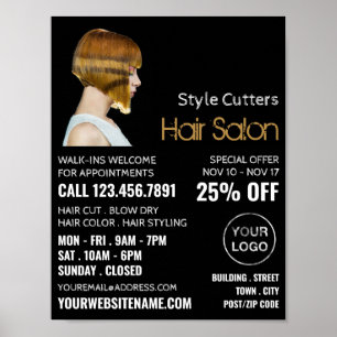Trendy Haircut, Frisör, Friseur, Friseur Poster