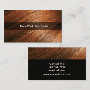Trendy Hairstylist Modern Business Cards Terminkarte