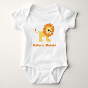 Trendy Hakuna Matata Lion Baby Strampler
