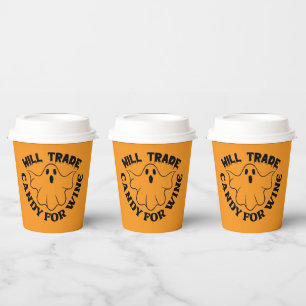 Trendy Halloween Funny Boo Ghost Quote Party Pappbecher