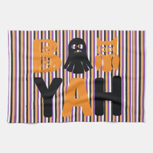 Trendy Halloween Spooky Boo Ghost Typografie Geschirrtuch
