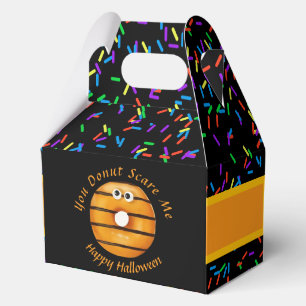 Trendy Halloween Spooky Orange Monster Eyes Donut Geschenkschachtel