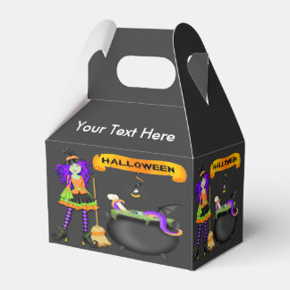 Trendy Halloween Witch Cauldron Gable Favor Box Geschenkschachtel