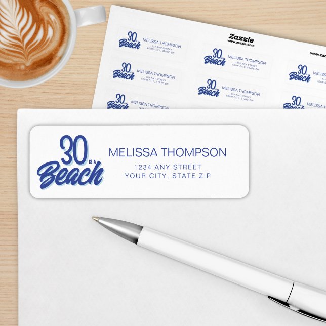 Trendy Hand Drawn Doodle 30 ist ein Strand Geburts (Von Creator hochgeladen)