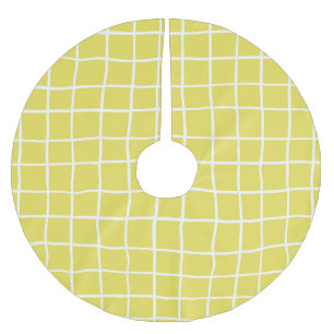 Trendy Hand Drawn Tiny Formen Polyester Weihnachtsbaumdecke