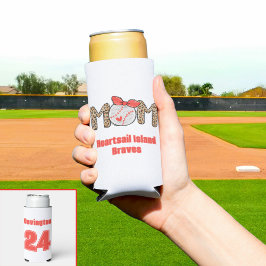 Trendy Hand gezeichnete Baseball-Mama Personalisie Selters Dosenkühler