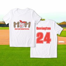Trendy Hand gezeichnete Baseball-Mama Personalisie