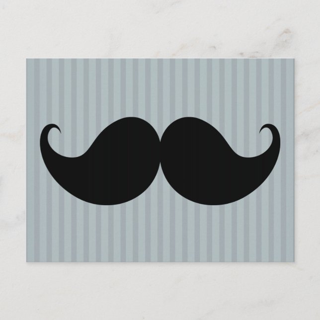 Trendy Handlebar Mustache Mustache Stache Postkarte (Vorderseite)