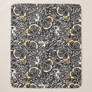 Trendy-Handskizzen-Schmetterlinge fliegen mit Blen Sherpadecke