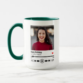 Trendy Happy Birthday Personalisiert Name Foto Tasse