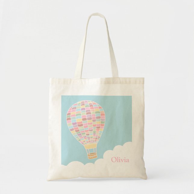 Trendy Heißluft-Ballon-personalisierte Tragetasche (Vorne)