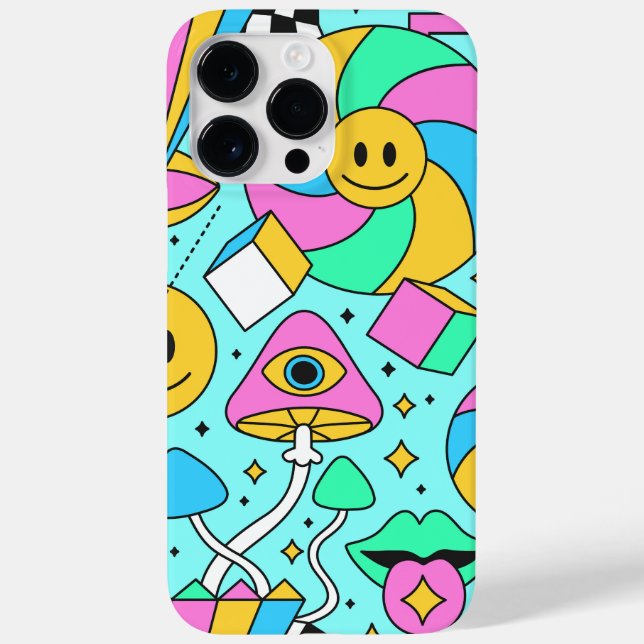 Trendy Hippy Abstrakt Case-Mate iPhone Case (Rückseite)