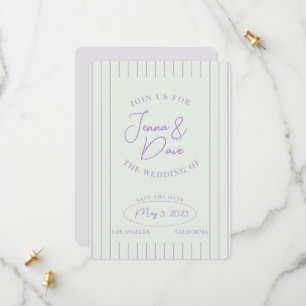Trendy Hochzeit Terminankündigung Einfach und mode Save The Date