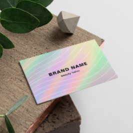 Trendy Hologram Esthetician Feminine Style Visitenkarte