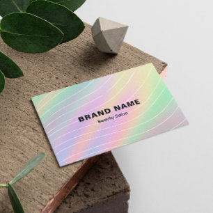 Trendy Hologram Esthetician Feminine Style Visitenkarte