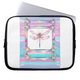 Trendy Holographic Dragonfly Electronics Bag Laptopschutzhülle