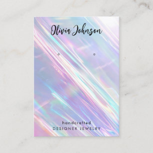 Trendy Holographic Jewelry Earring Display Visitenkarte