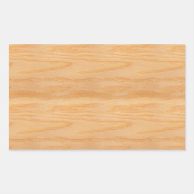 Trendy Holz Blank Template Elegant Design Classic Rechteckiger Aufkleber (Vorderseite)