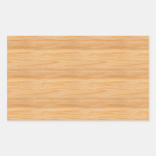 Trendy Holz Blank Template Elegant Design Classic Rechteckiger Aufkleber