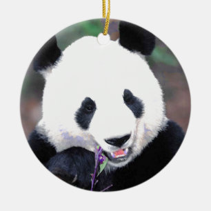 Trendy Hot Chic Cool Panda Weihnachtsbaum Ornament