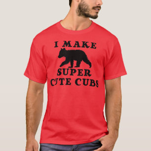 Trendy I Make Super Niedlich Cubs Bären Spaß T-Shirt