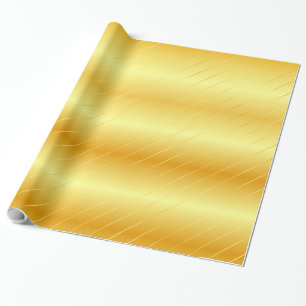 Trendy Imitate Gold Glossy Elegante Moderne Vorlag Geschenkpapier