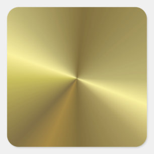 Trendy Imitate Gold Metallic Look Blank Template Quadratischer Aufkleber