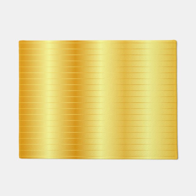 Trendy Imitats Gold Custom Elegant Template Fußmatte (Vorderseite)