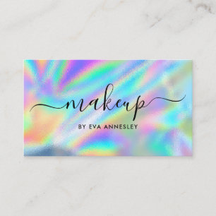 Trendy Imitats Holographic Makeup Artist Visitenkarte