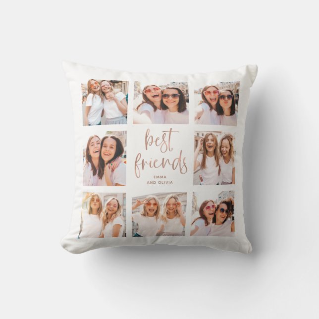 Trendy Imitats Rose Gold Script | Foto der besten  Kissen (Vorderseite)