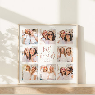 Trendy Imitats Rose Gold Script   Foto der besten  Poster