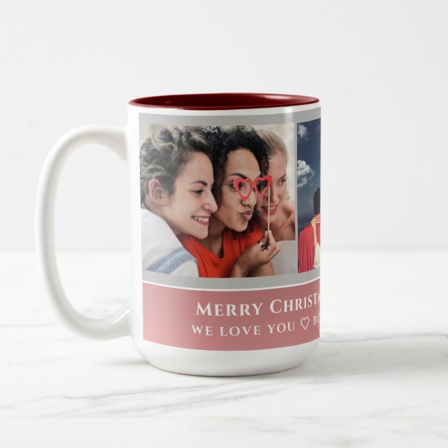 Trendy Imitats Rose Gold Script | Foto der besten  Zweifarbige Tasse (Links)