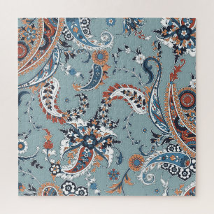 Trendy Indian Paisley: nahtloser Hintergrund.