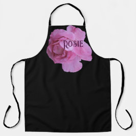 Trendy individualisierter Name Rosie pink Rosa Ros Schürze