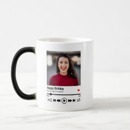 Trendy Individuelle Name Happy Birthday Foto Verwandlungstasse