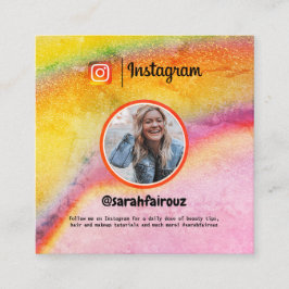 Trendy Instagram Card Telefonnummerkarte