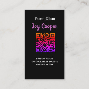 Trendy,Instagram Foto Collage QRcode Business C Visitenkarte