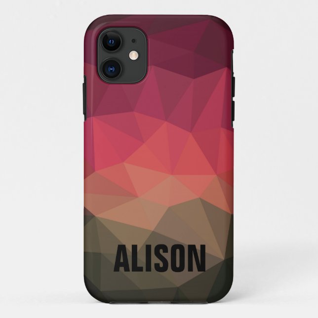 Trendy jugendlicher, mutiger individuelle Name Case-Mate iPhone Hülle (Rückseite)