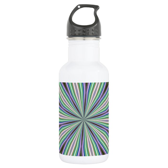 Trendy Kaleidoscope Editable Design Trinkflasche (Vorderseite)