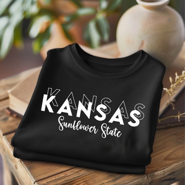 Trendy Kansas Sunflower Staat T - Shirt (Von Creator hochgeladen)