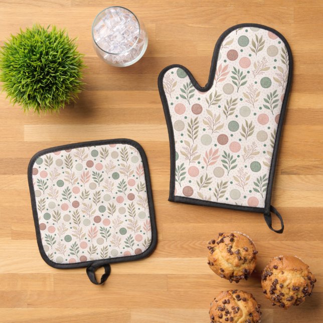 Trendy Kitchen Set with Cute Polka Dot Design (Oben Unten)
