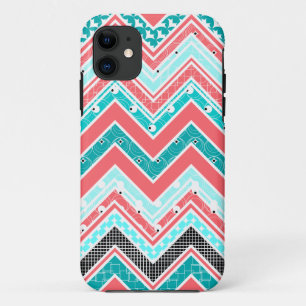 Trendy Korallen-, Minzen-, weißes und Case-Mate iPhone Hülle