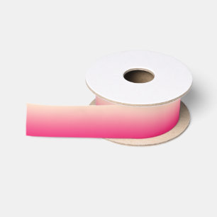 Trendy korallenrotes Rosa zu Vintager weißer Ombre Satinband