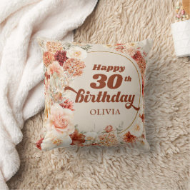 Trendy Kupferhydrangea und Rose Herbst Kissen