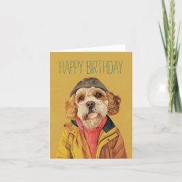Trendy Labradoodle Karte
