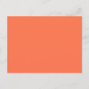 Trendy Lachs Korallenfarbe ist für Sie bereit Postkarte