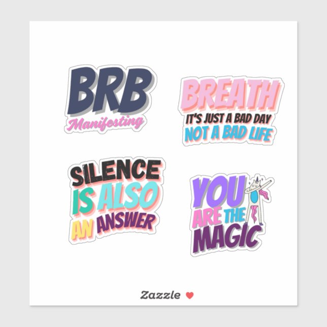 Trendy Laptop Sticker – Aesthetic Vinyl  Sticker  (Blatt)